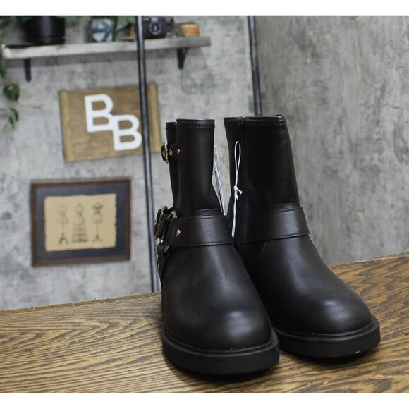 NWT Universal Thread Womens Connor Harness Buckle Ankle Boots 90511576 Black 8M - Picture 6 of 9